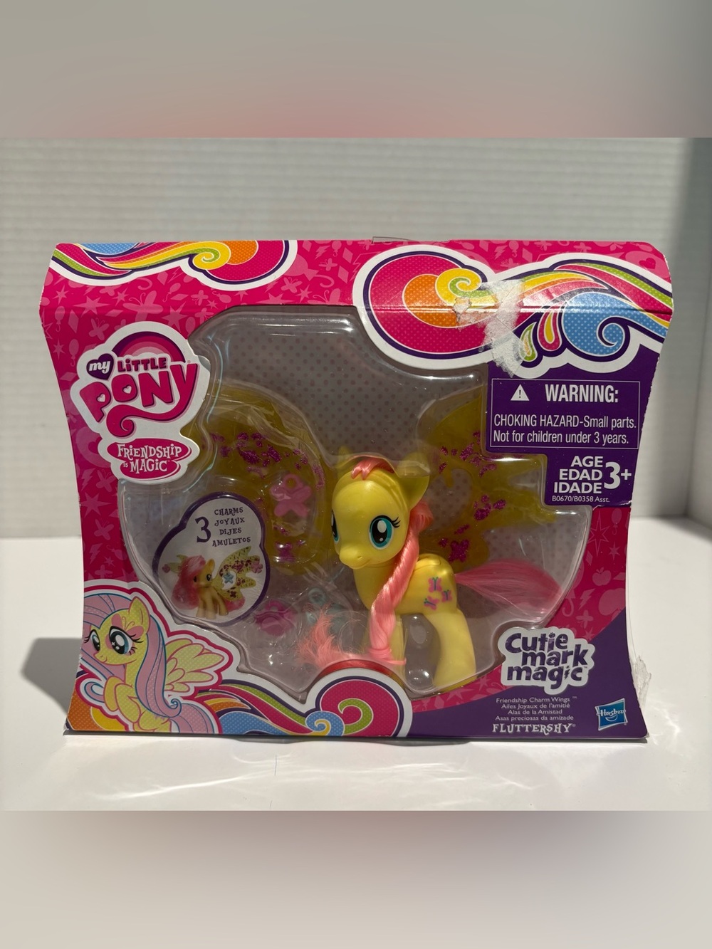 FLUTTERSHY Friendship Charm Wings My Little Pony MLP Friendship is Magic NEW!